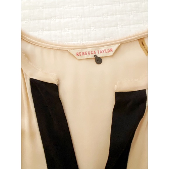 Rebecca Taylor Seer Pink, Black & White Silk Tunic - Picture 4 of 6